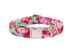 Dog Collar And Leash Set With Bow Tie Cotton Dog &Cat Necklace And Dog Lead Fashion Flowers