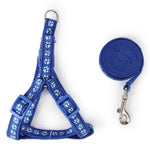 Fashion Canvas Print Pet Dog Harness Set Adjustable Small Puppy  Running Leashes and Collar Set Pet Cat Strap Accessories