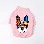 Fashion Winter Dog Clothes Warm Pets Coat Clothing For Small Dogs French Bulldog Yorkies Print Hoodies Dog Outfit Costum XS-2XL