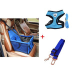 Dog Booster Seat Dog Car Seat Cover Basket Pet Puppy Safety Belt Mesh Dog Harness Vest Dog Leash Cat Travel Carrier Hanging Bags