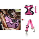 Dog Booster Seat Dog Car Seat Cover Basket Pet Puppy Safety Belt Mesh Dog Harness Vest Dog Leash Cat Travel Carrier Hanging Bags