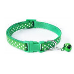 1PC Nylon Cat Dog Harness With Bell Pet Cute Fashion Paw Dog Cat Puppy Charm Adjustable Lovely Safety Collar Polka Dot Dog Leash