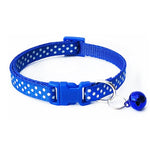 1PC Nylon Cat Dog Harness With Bell Pet Cute Fashion Paw Dog Cat Puppy Charm Adjustable Lovely Safety Collar Polka Dot Dog Leash