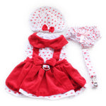 Armi store Heart Shape Dog Dresses Fashion Dogs Princess Dress 6071080 Pet Clothing Supplies ( Dress+Hat+Panties Leash = 1 set