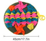 Pet Dog Sniffing Mat Pets Interactive Play Toys  Find Food Training Blanket Dogs Feeding Pad Nosework Puzzle For Relieve Stress