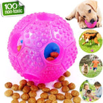 Rubber Dog Pet Chew Dispensing Toy Food Dispenser Ball Bite Cleaning Teeth Non-toxic Dog Supplies Hot Sale New