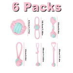 7 Pack Pet Dog Toys for Large Small Dogs Ball Toothbrush Interactive Dog Toys Christmas Products for Dogs Chew Toy Accessories