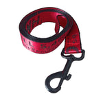 Pet Dog Collar Leash Set Fashion Lettered 1.5cm Durable Nylon Rope Leads French Bulldog Puppy Walking Dogs Pet Supplies