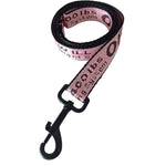 Pet Dog Collar Leash Set Fashion Lettered 1.5cm Durable Nylon Rope Leads French Bulldog Puppy Walking Dogs Pet Supplies
