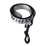 Pet Dog Collar Leash Set Fashion Lettered 1.5cm Durable Nylon Rope Leads French Bulldog Puppy Walking Dogs Pet Supplies