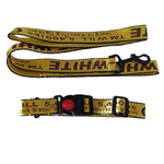 Pet Dog Collar Leash Set Fashion Lettered 1.5cm Durable Nylon Rope Leads French Bulldog Puppy Walking Dogs Pet Supplies
