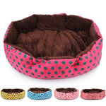 Small Pet Bed Cute Dot Doghouse 2018 New Detachable Pet Mat Dots Pet Cathouse Dog Bed Fashion Pet Supplies for Small Dogs&cat
