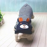 PUOUPUOU Fashion Striped Pet Dog Clothes for Dogs Coat Hoodie Sweatshirt Winter Ropa Perro Dog Clothing Cartoon Pets Clothing