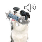 Squeak Chew Dog Toys Sound Dolls Dog Cat Fleece Pet Funny Plush Toys Elephant Duck Pig Fit for All Pets Durability