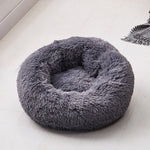 Dog Long Plush Dounts Beds Basket Calming Bed Hondenmand Pet Kennel Soft Fluffy Comfortable for Small Medium Large Dogs