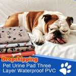 Waterproof Pet Pee Pads Mat Dog Bed  For Dog Urine Pads Puppy Pee Pad Reusable Pet Dog Diaper Urine Pads