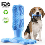 Rubber Dog Chew Toys Dog Toothbrush Teeth Cleaning Toy Dog Pet Toothbrushes Brushing Stick Pet Dog Supplies Puppy Popular Toys