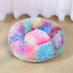 Dog & Cat Long Plush Calming Beds - Ultra-soft Pets Basket