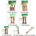 10Pcs/Lot Cowhide Bone Molar Dog Toys Teeth Clean Stick Food Treats Dogs Bones For Pet Puppy Supplies Dog Toys Accessories