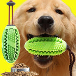Popular Rubber Kong Dog Toy for French Bulldog Dog Teeth Brush Dog Chew Ball Interactive Pet Toys Labrador Teeth Cleaning Tools