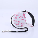 3m 5m Retractable Dog Leash 11 Colors Fashion Printed Puppy Auto Traction Rope Nylon Walking Leash for Small Dogs Cats Pet Lead