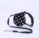 3m 5m Retractable Dog Leash 11 Colors Fashion Printed Puppy Auto Traction Rope Nylon Walking Leash for Small Dogs Cats Pet Lead