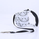 3m 5m Retractable Dog Leash 11 Colors Fashion Printed Puppy Auto Traction Rope Nylon Walking Leash for Small Dogs Cats Pet Lead