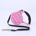 3m 5m Retractable Dog Leash 11 Colors Fashion Printed Puppy Auto Traction Rope Nylon Walking Leash for Small Dogs Cats Pet Lead