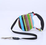 3m 5m Retractable Dog Leash 11 Colors Fashion Printed Puppy Auto Traction Rope Nylon Walking Leash for Small Dogs Cats Pet Lead